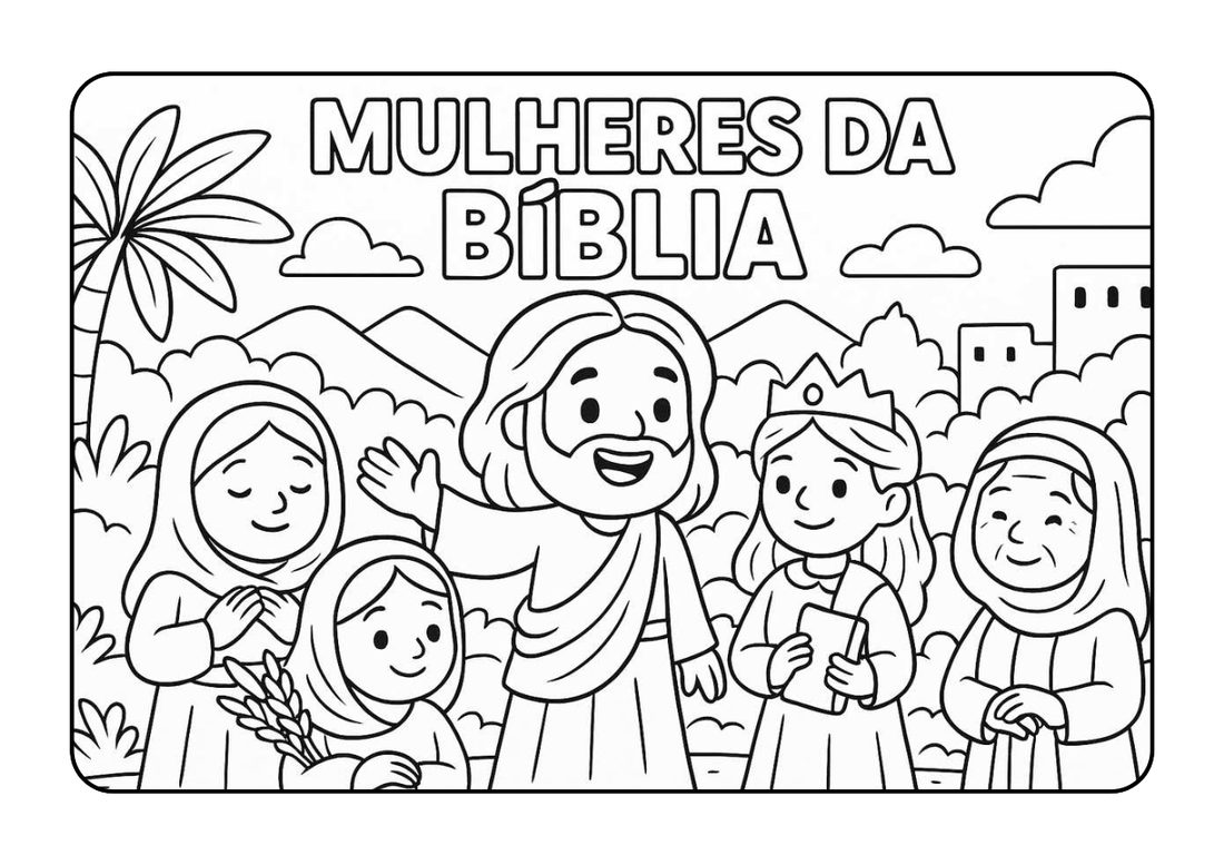 Desenho de colorir Mulheres da Bíblia